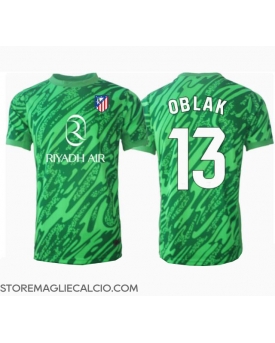 Atletico Madrid Jan Oblak #13 Portiere Maglia Gara Trasferta Repliche 2024-25